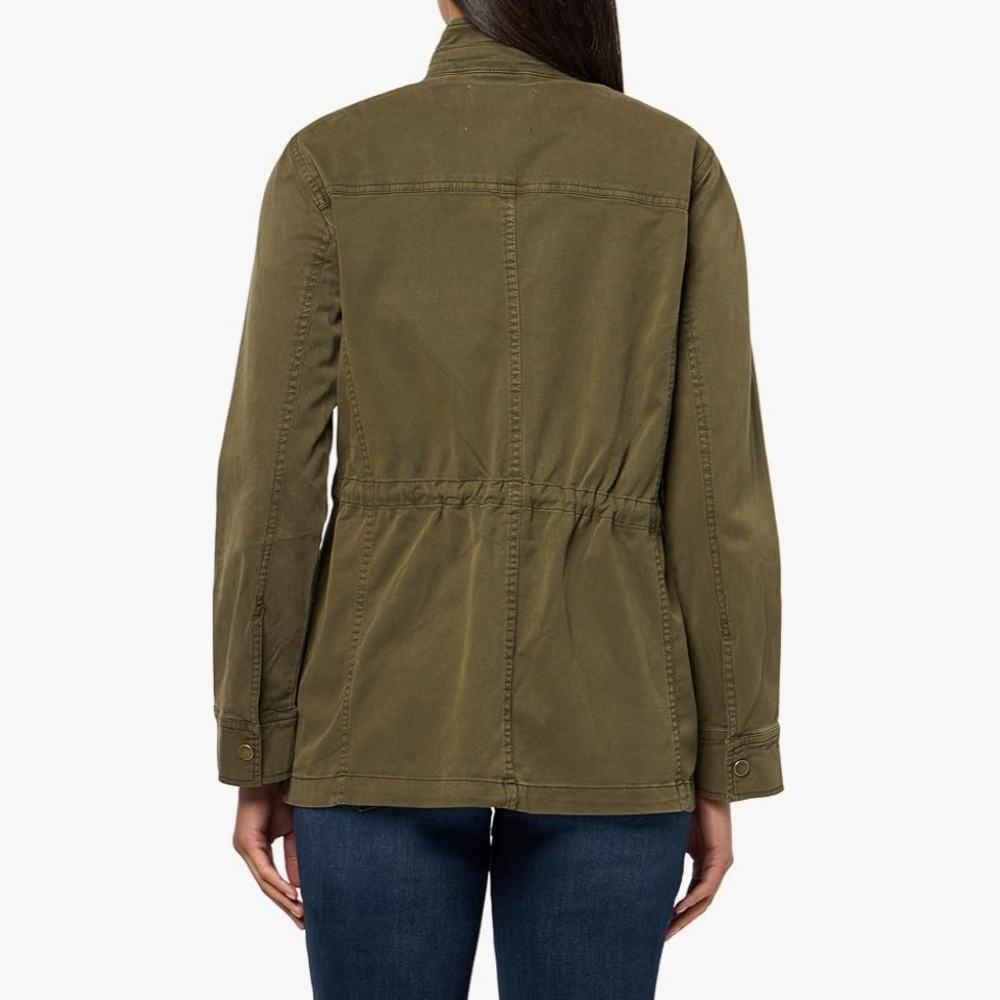 Lucky Brand NEW Utility Cargo Jacket Drawstring Waist Olive Night Size XXL - Picture 3 of 10